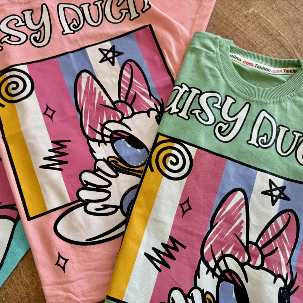 تیشرت شلوارک اردک Daisy Duck سایز 55 تا 65 کد 6694
