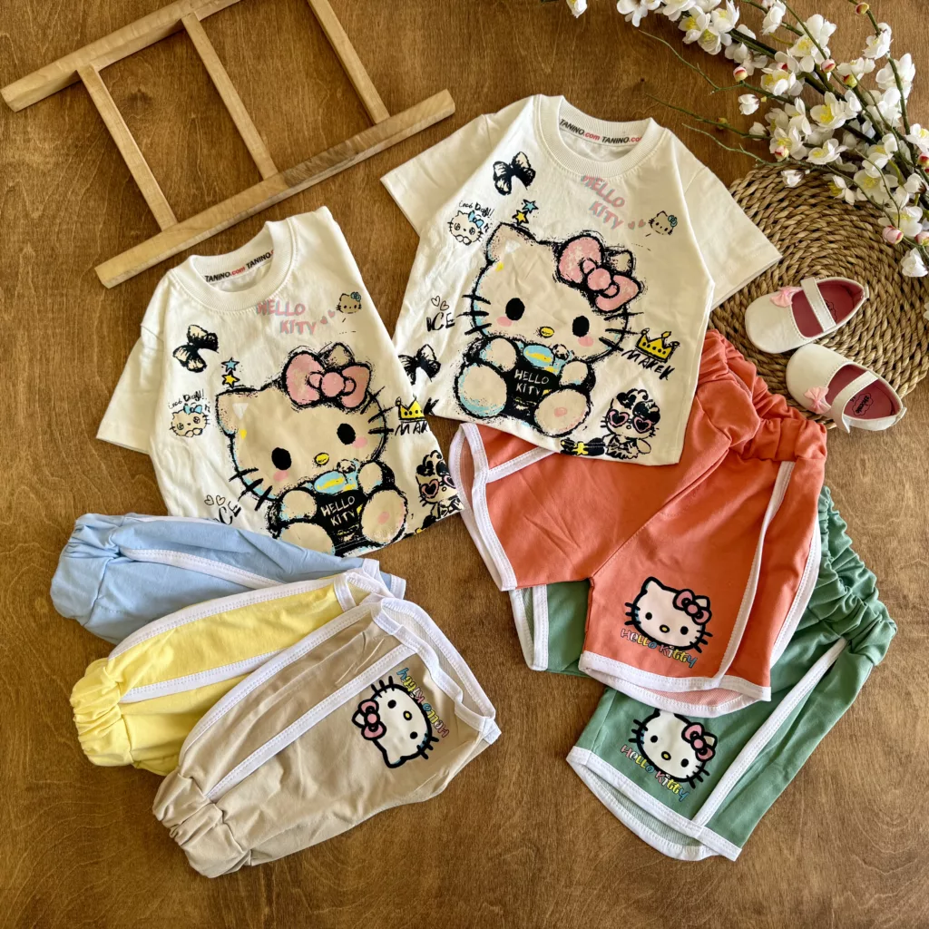 تیشرت شلوارک کیتی Hello Kitty کد 6697
