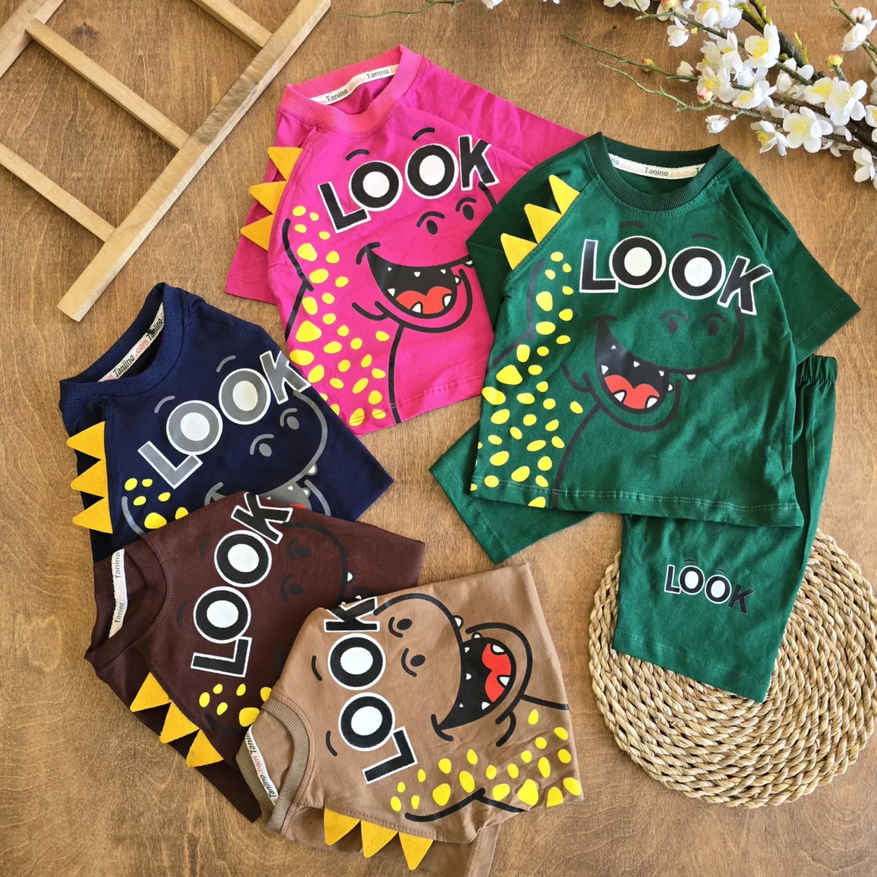 تیشرت شلوارک اژدها Look سایز 35 تا 45 کد 6760