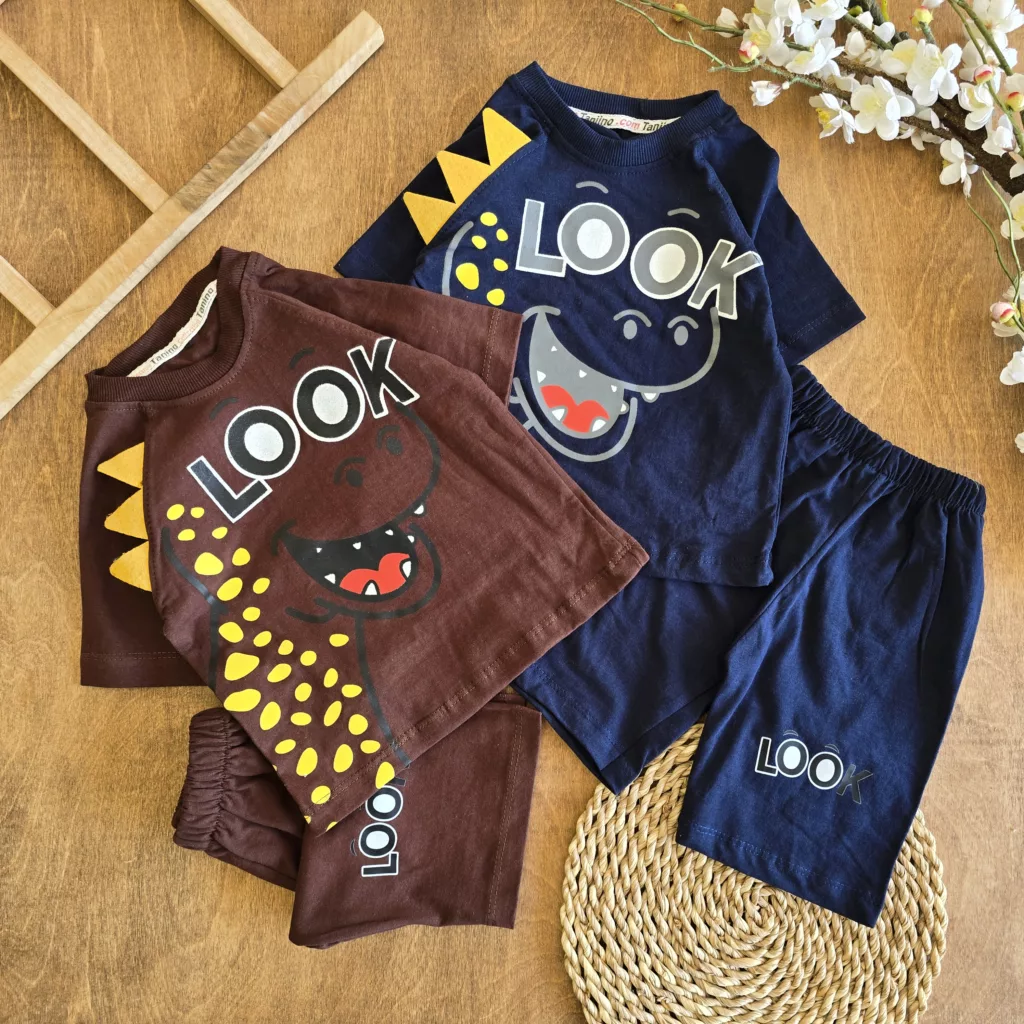 تیشرت شلوارک اژدها Look سایز 35 تا 45 کد 6760