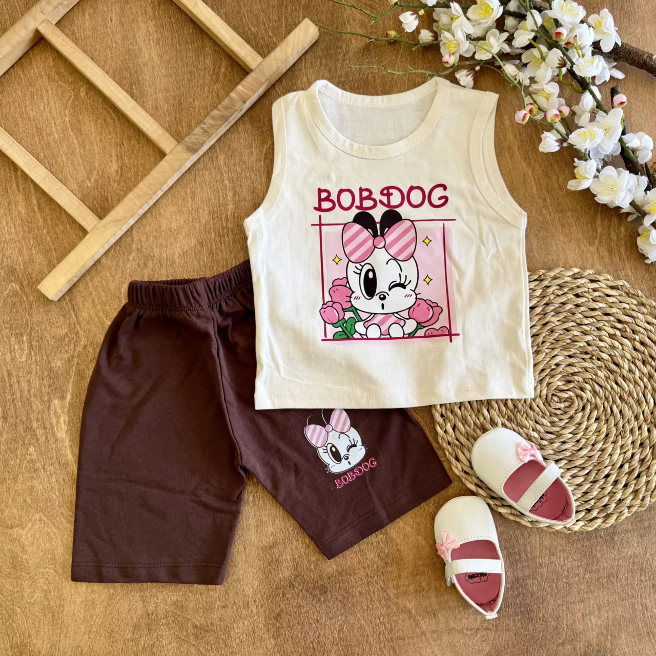 تاپ شلوارک هاپو پاپیونی BoB Dog سایز 35 تا 50 کد 6717