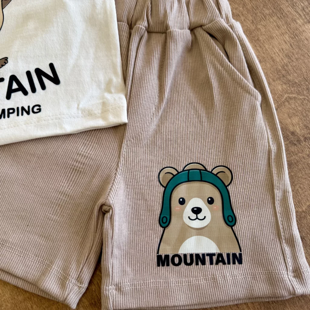 تاپ شلوارک خرس Go Camping سایز 35 تا 45 کد 6710