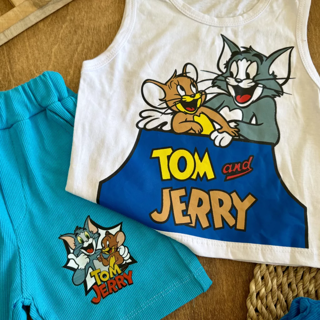 تاپ شلوارک TOM AND GERRY سایز 35 تا 45 کد 6725