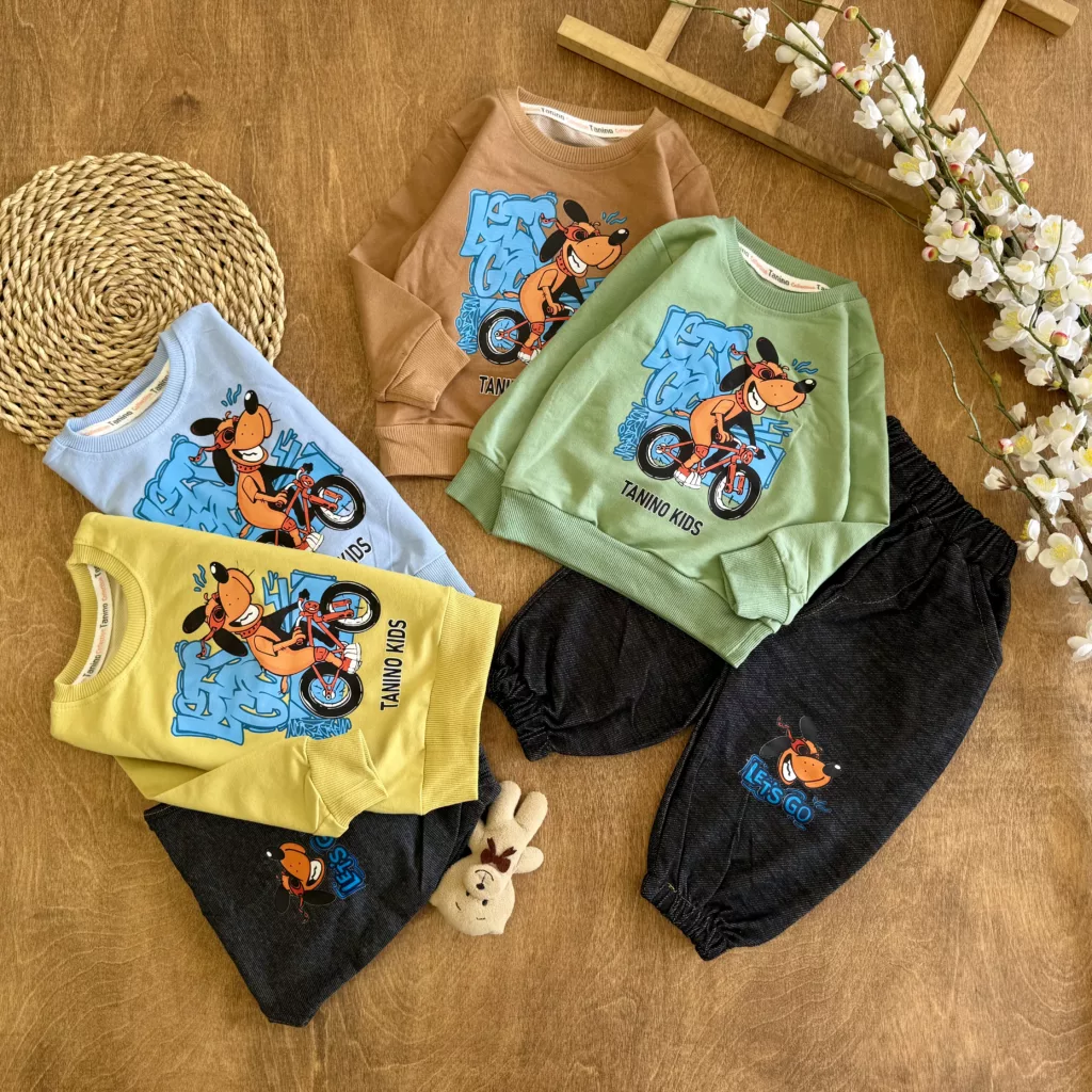 بلوز شلوار هاپوی موتوسوار Lets go سایز 35 تا 50 کد 6744