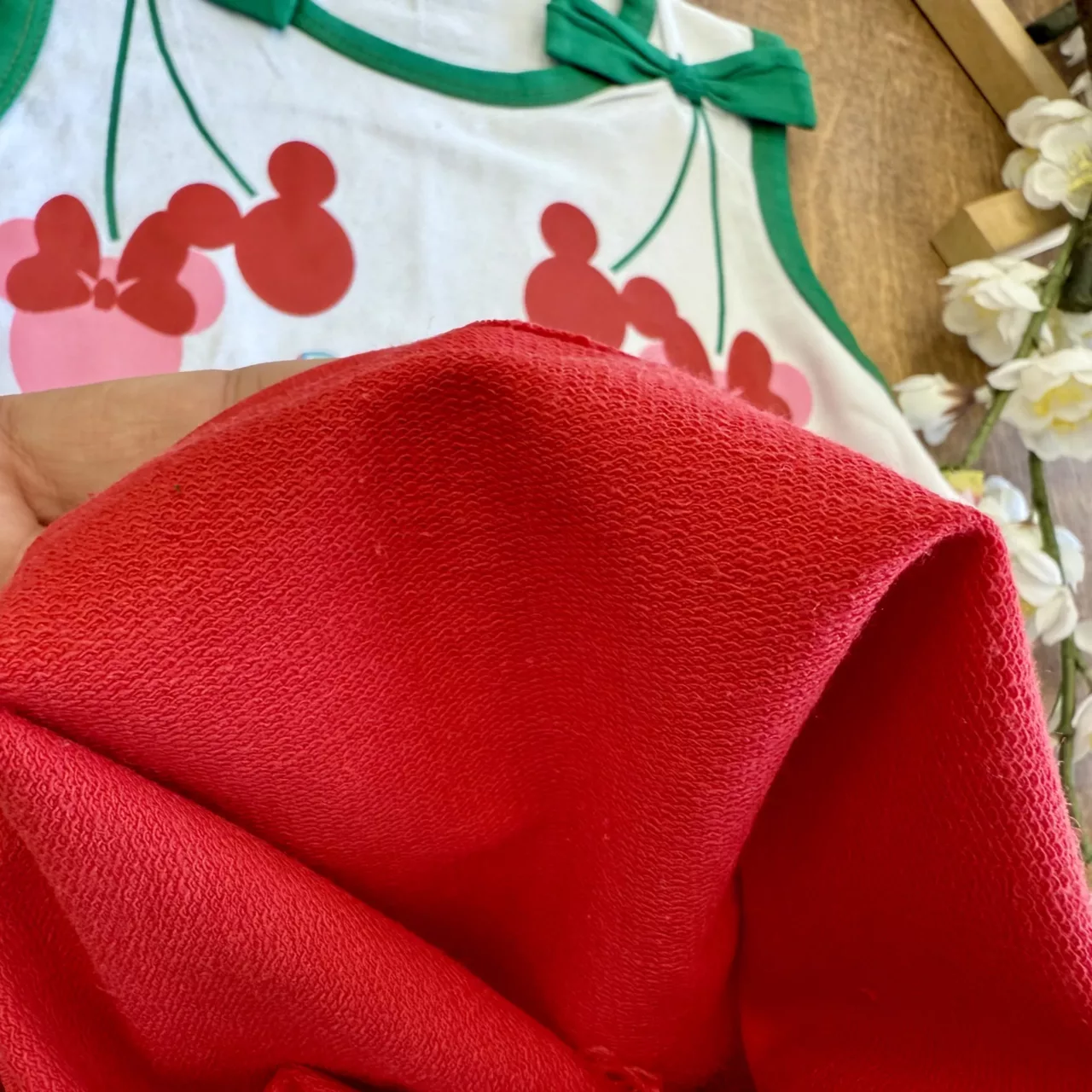 تاپ شلوارک مینی موس گیلاسی Bloom کد 6761