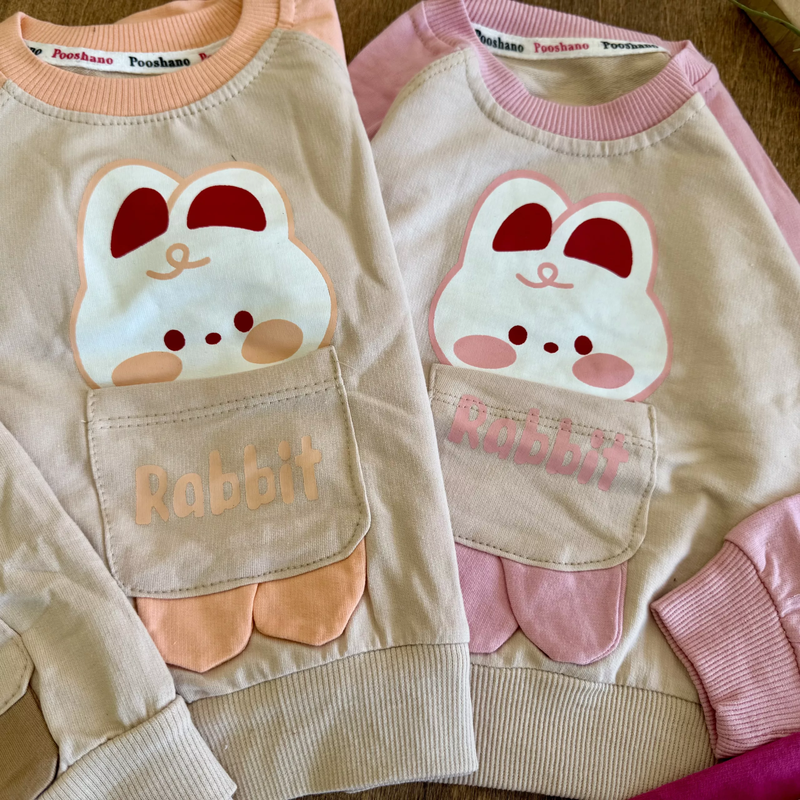 بلوز شلوار خرگوش جیبی پادار Rabbit سایز 35 تا 50 کد 6778