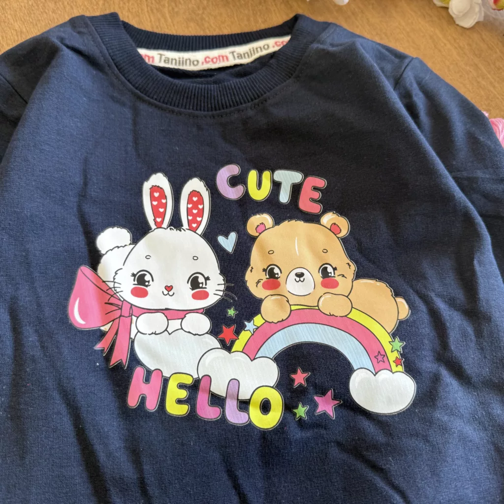 بلوز شلوار خرس و خرگوش رنگین کمان Cute کد 6792