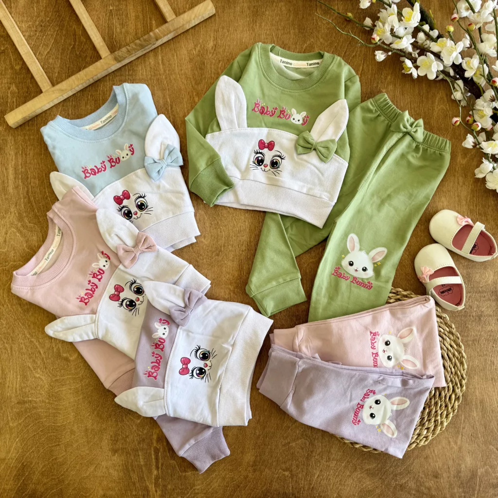 بلوز شلوار خرگوش گوش برجسته baby bunny کد 6799