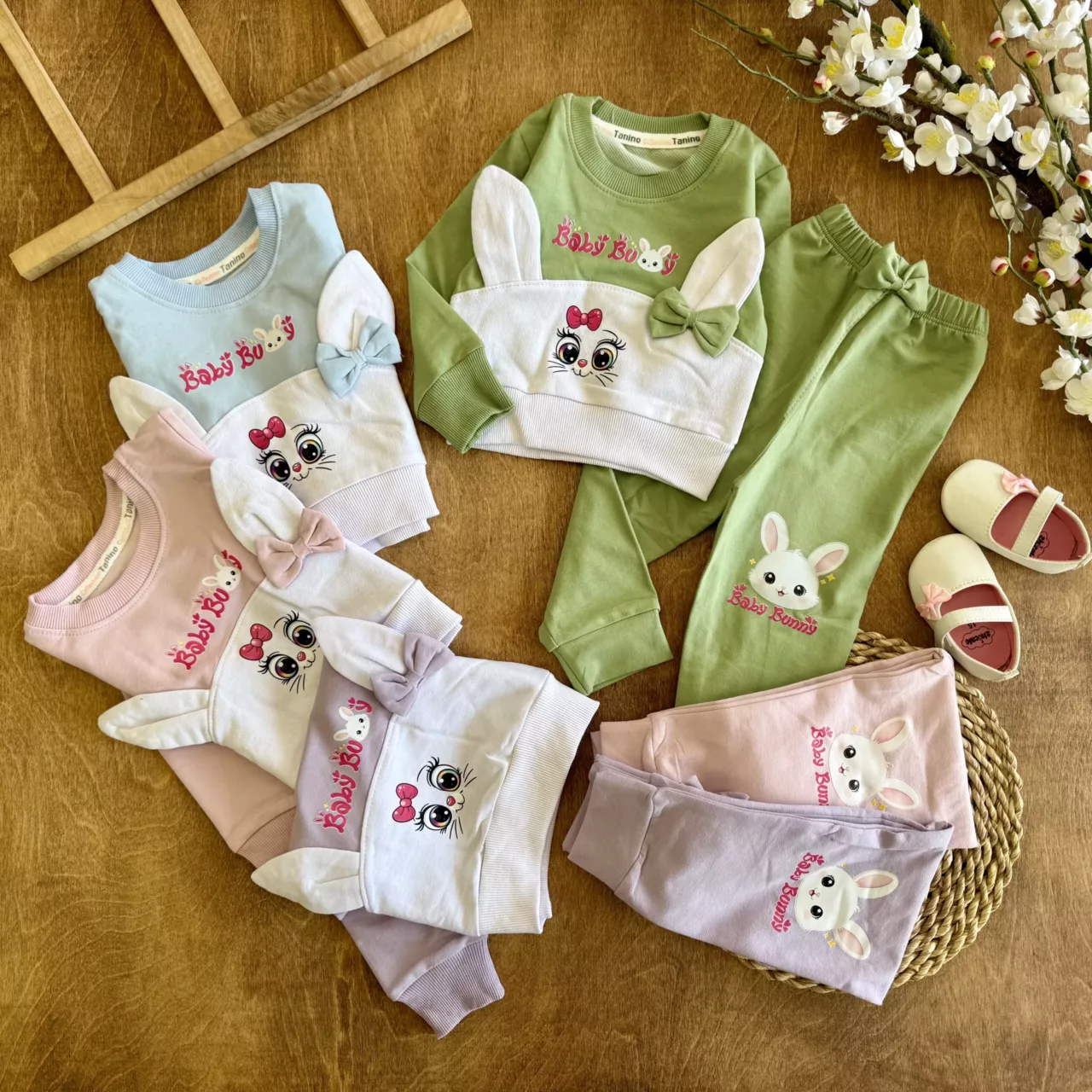 بلوز شلوار خرگوش گوش برجسته baby bunny کد 6799
