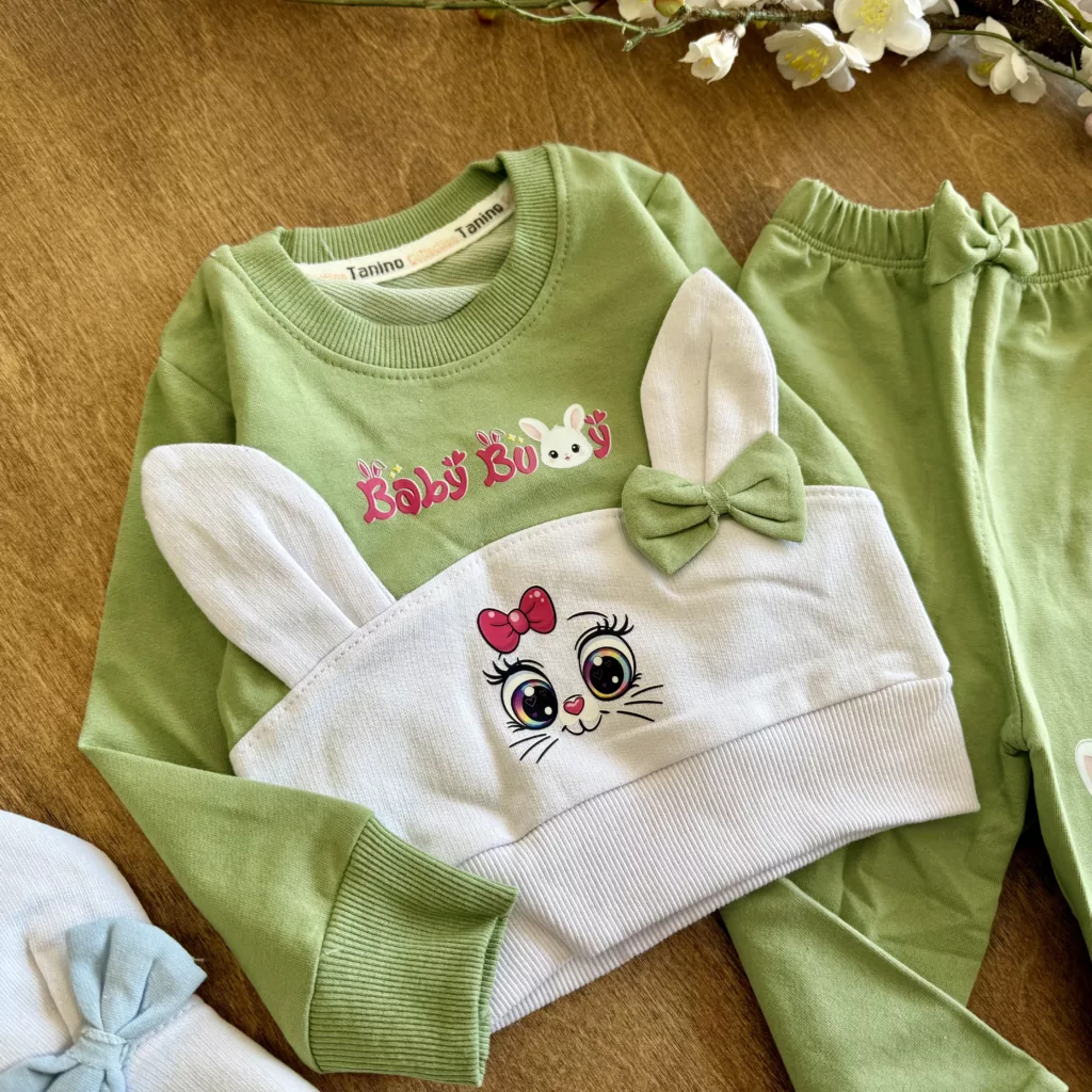 بلوز شلوار خرگوش گوش برجسته baby bunny کد 6799