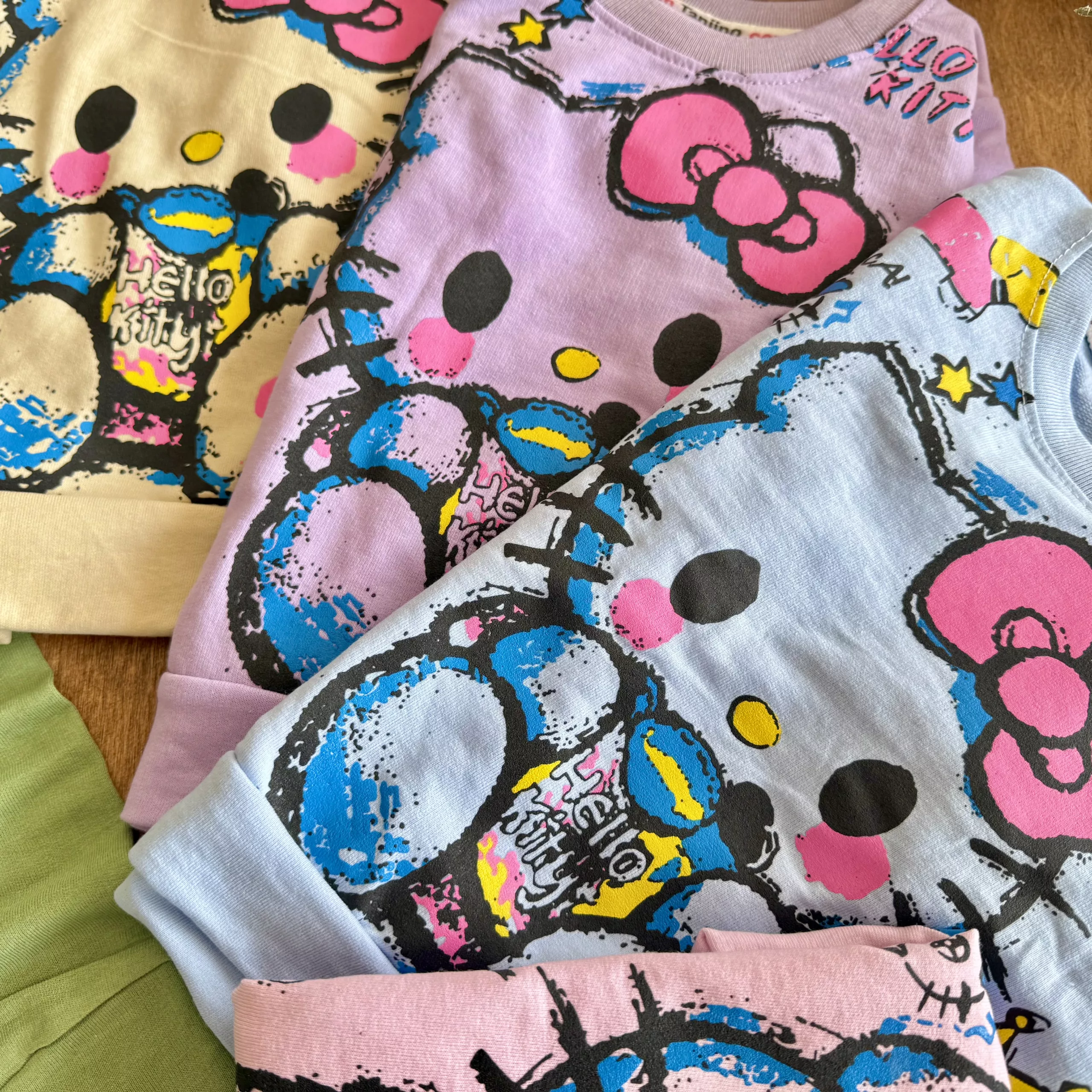 بلوز شلوار پیشی پاپیونی Hello Kitty کد 6811