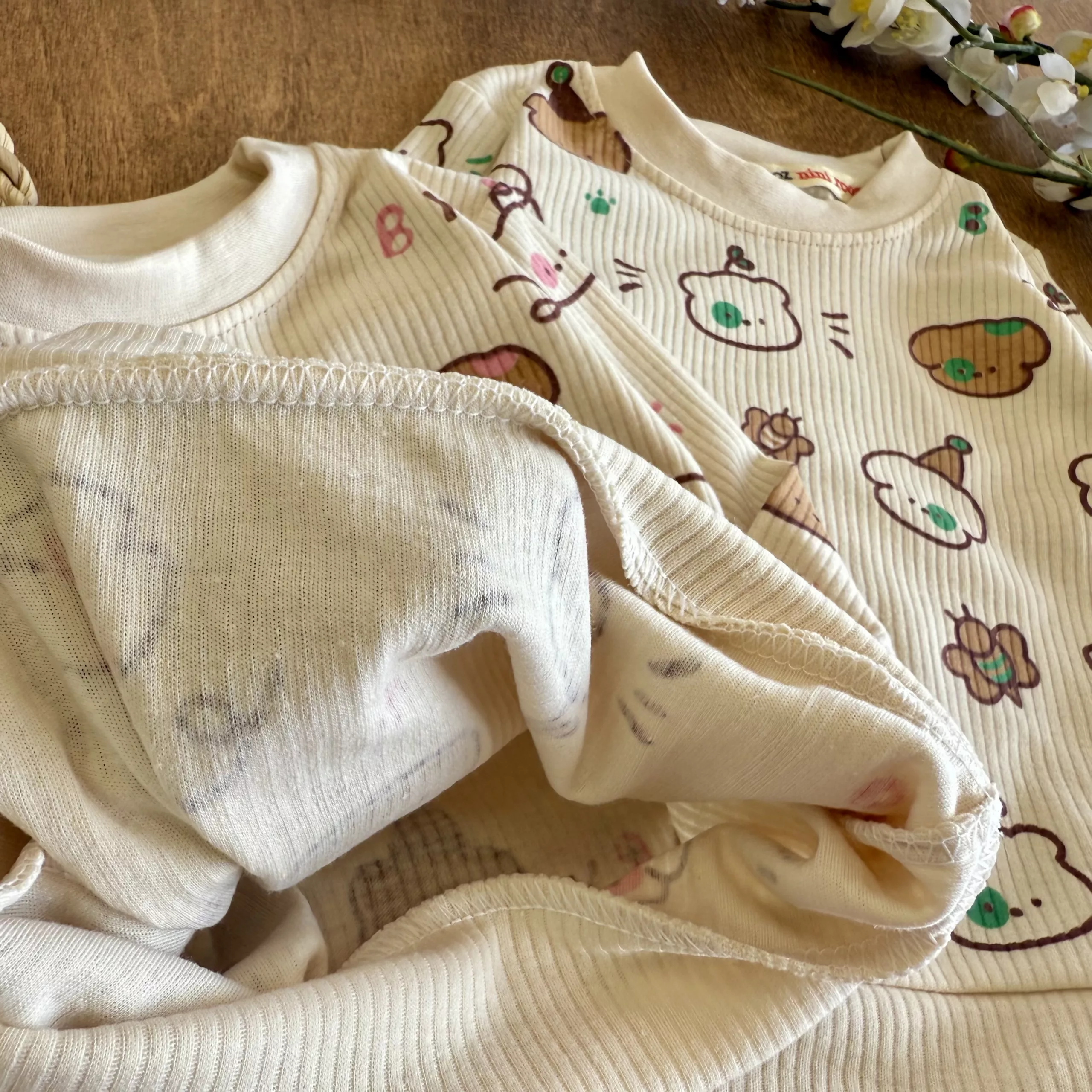 بلوز شلوار کبریتی کله خرس و هاپو Baby کد 6815