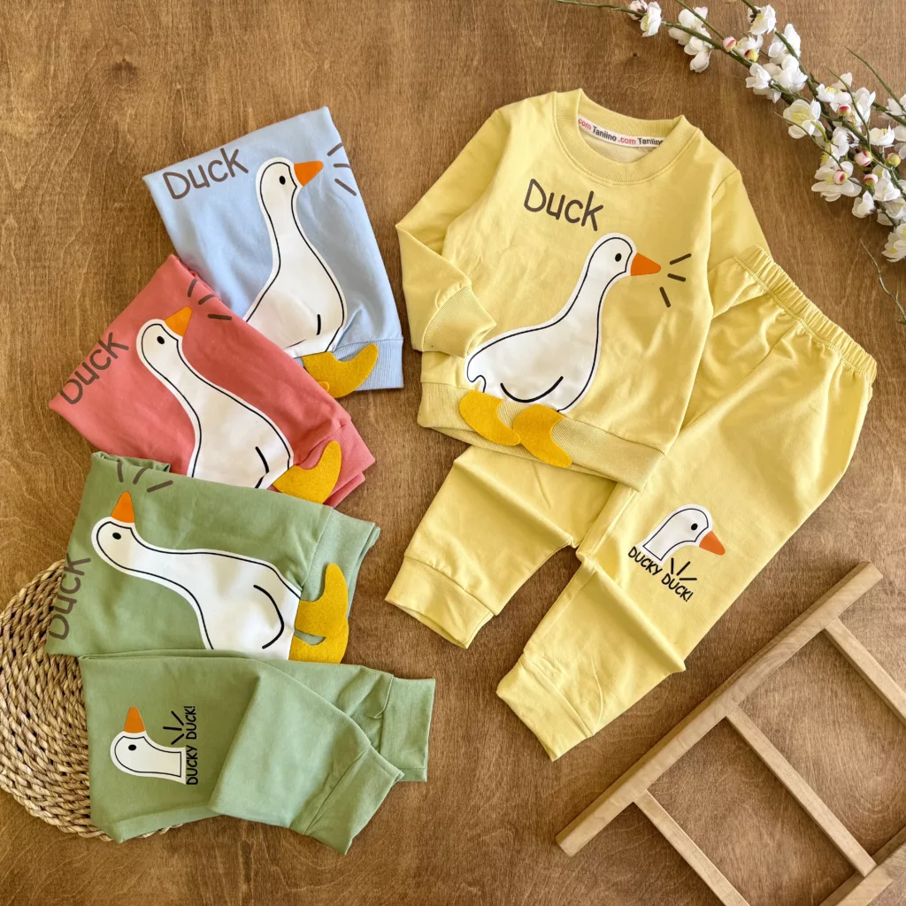 بلوز شلوار اردک پادار Duck سایز 35 تا 45 کد 6846