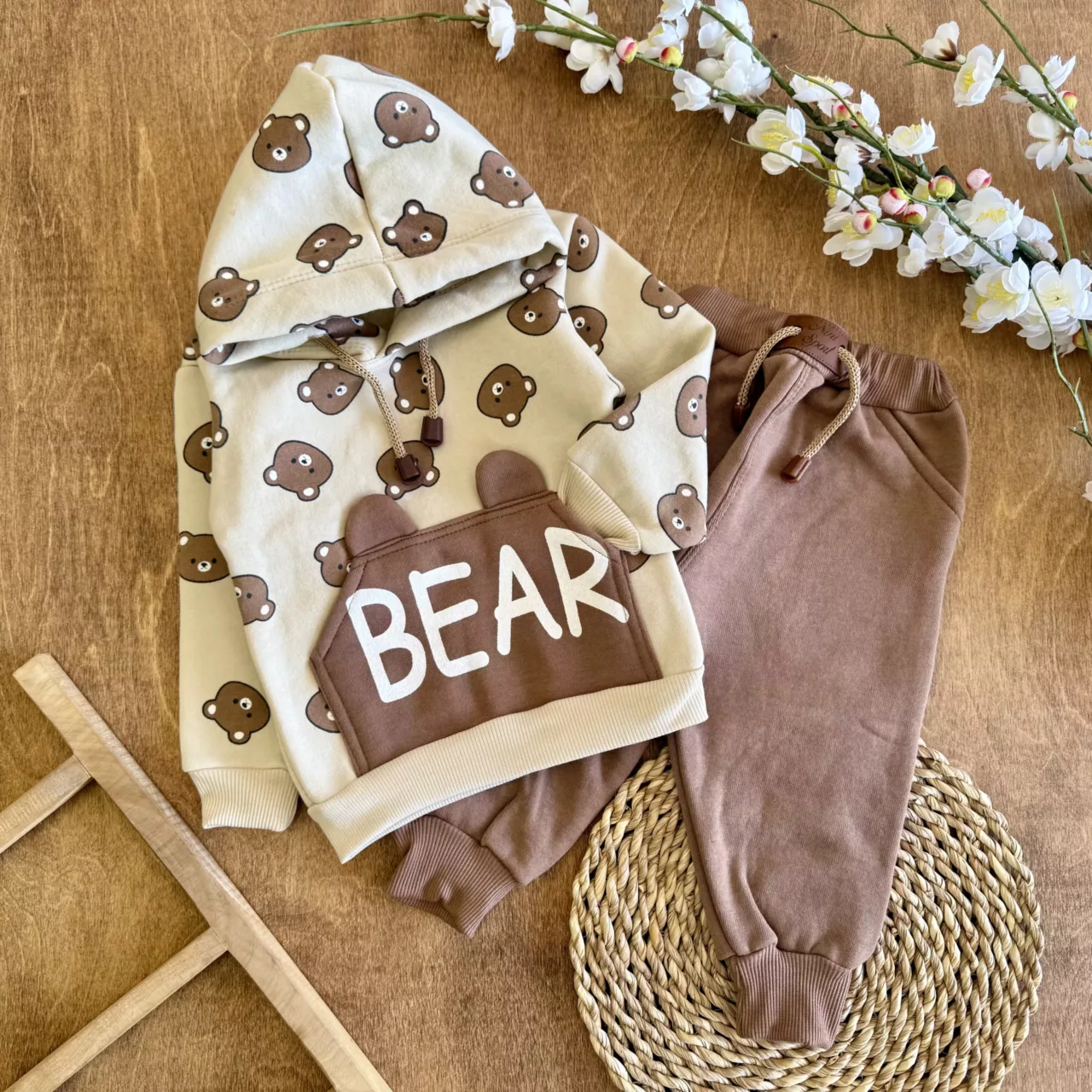 هودی شلوار توکرکی خرس Bear کد 3794