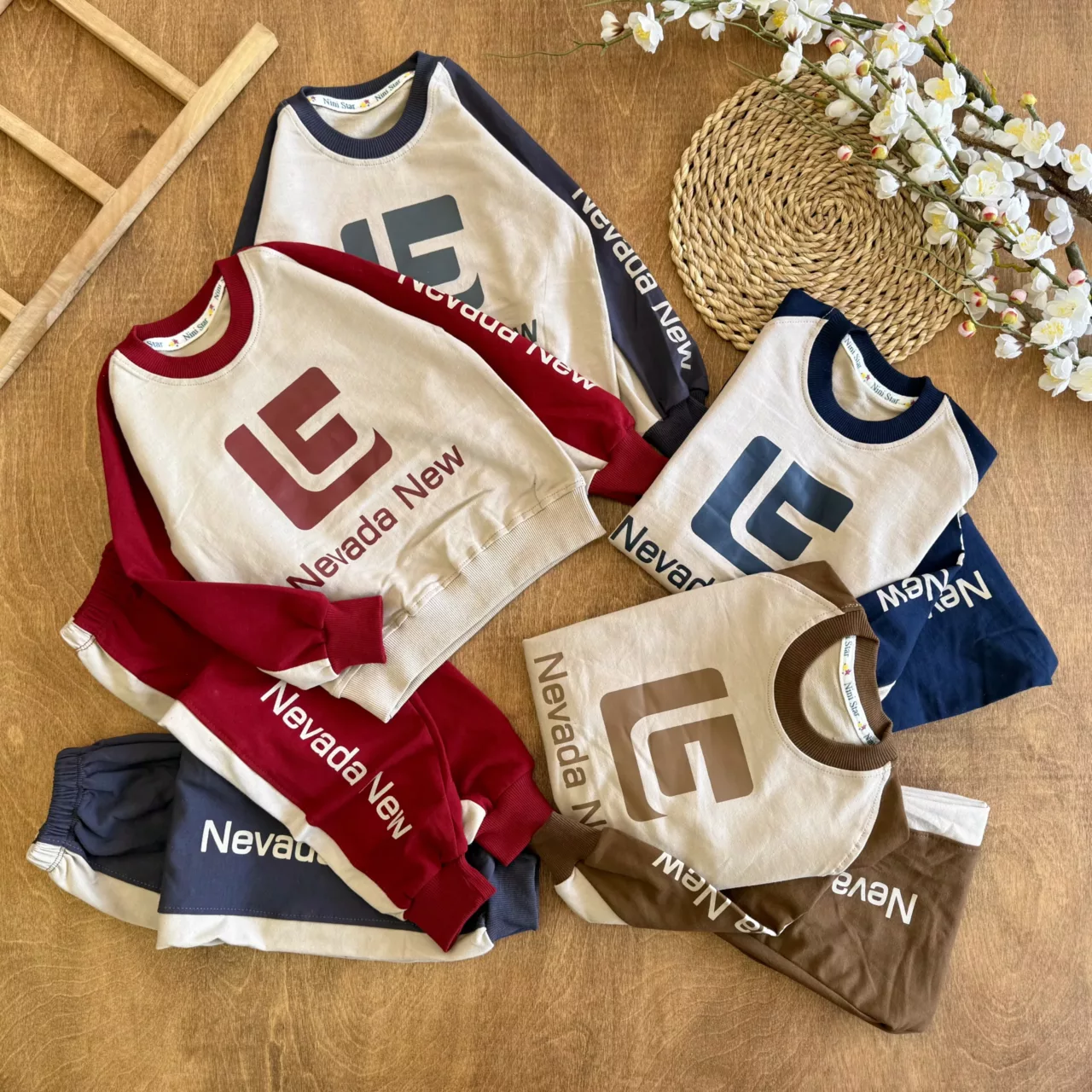 بلوز شلوار طرح Nevada New سایز 35 تا 45 کد 6856