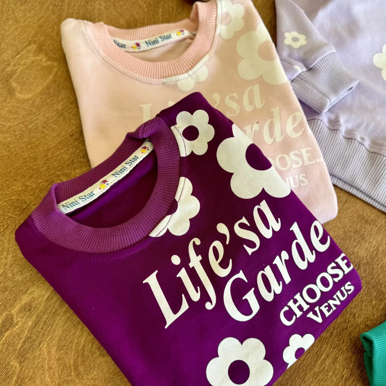 بلوز شلوار چین دار گل Lifes Garden سایز 35 تا 45 کد 6854