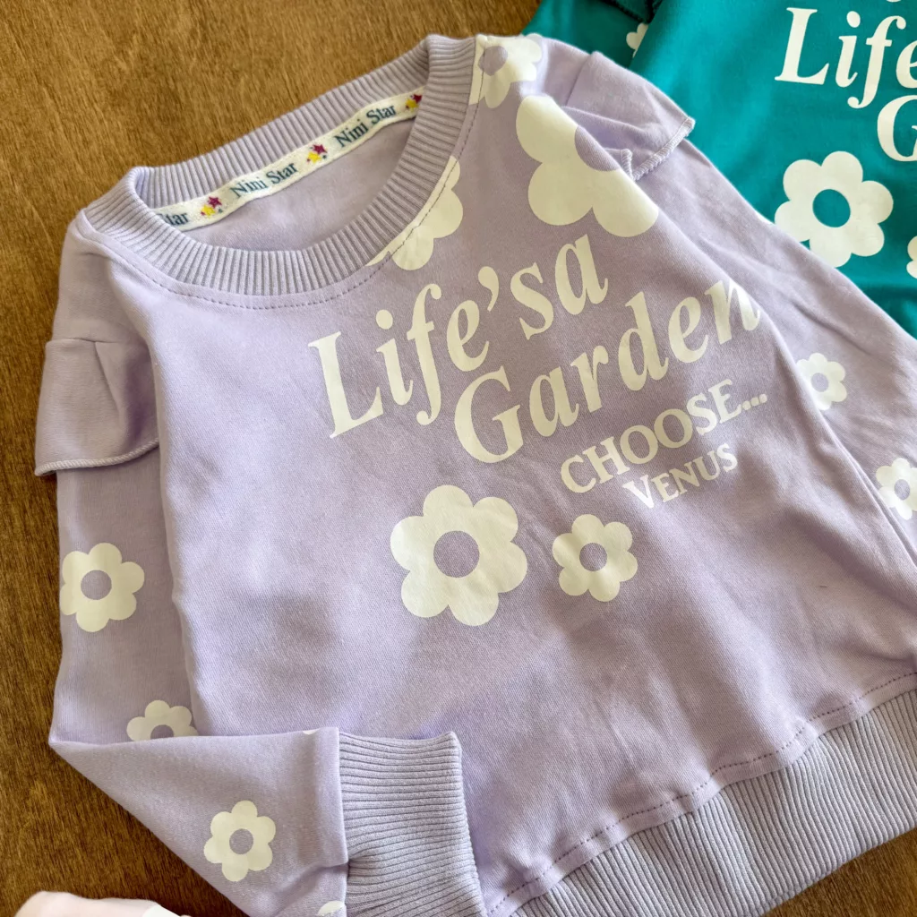 بلوز شلوار چین دار گل Lifes Garden سایز 35 تا 45 کد 6854