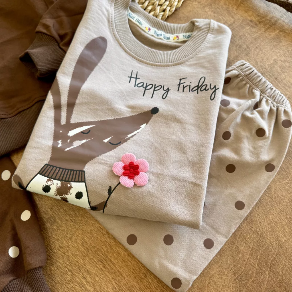 بلوز شلوار موش گل به دست Happy Friday کد 6852