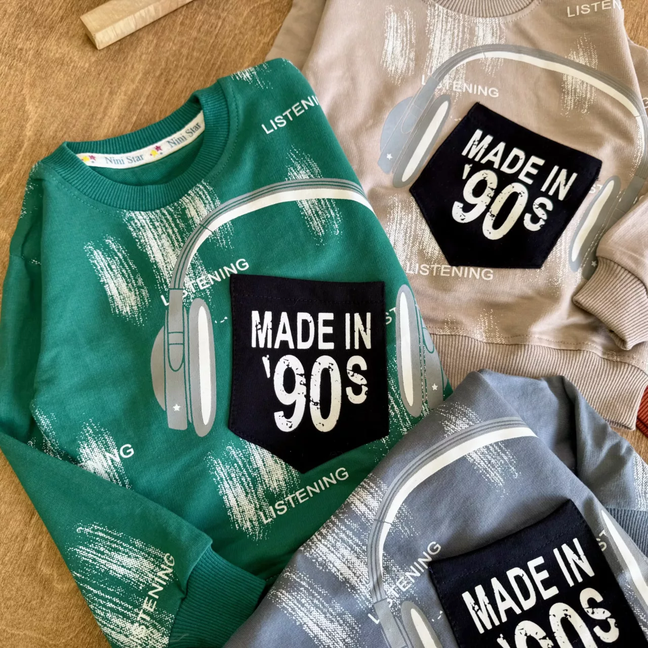 بلوز شلوار هدفون 90s (NS) سایز 35 تا 45 کد 6859