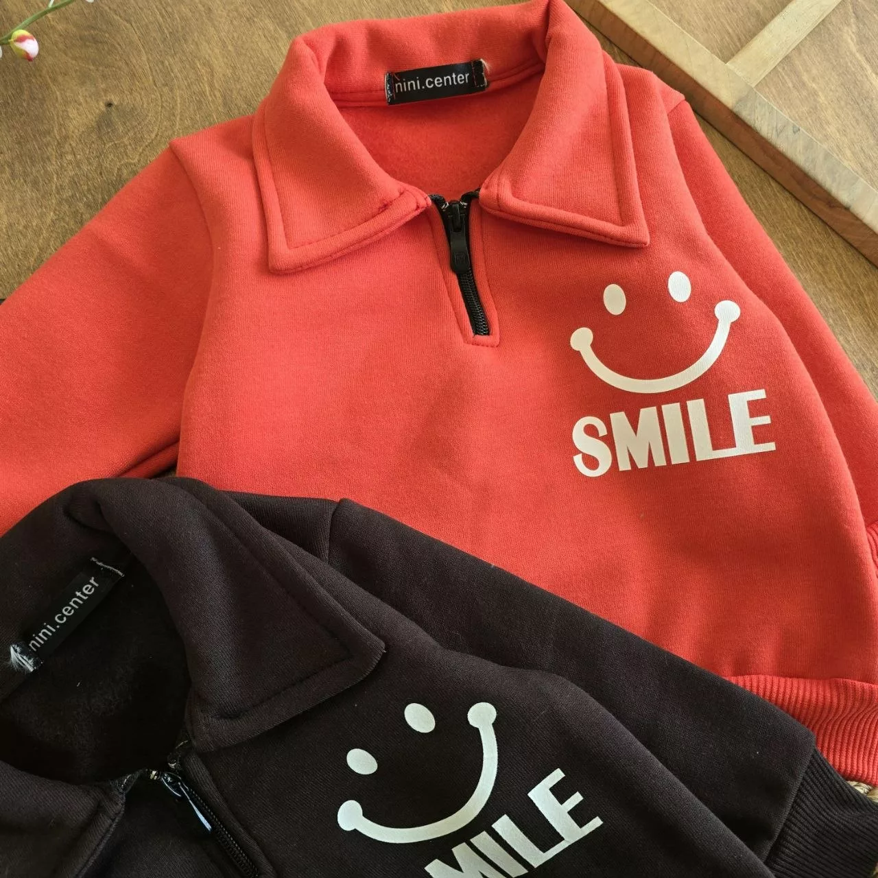 بلوز توکرکی یقه شکاری نیم زیپ لبخند Smile کد 6966
