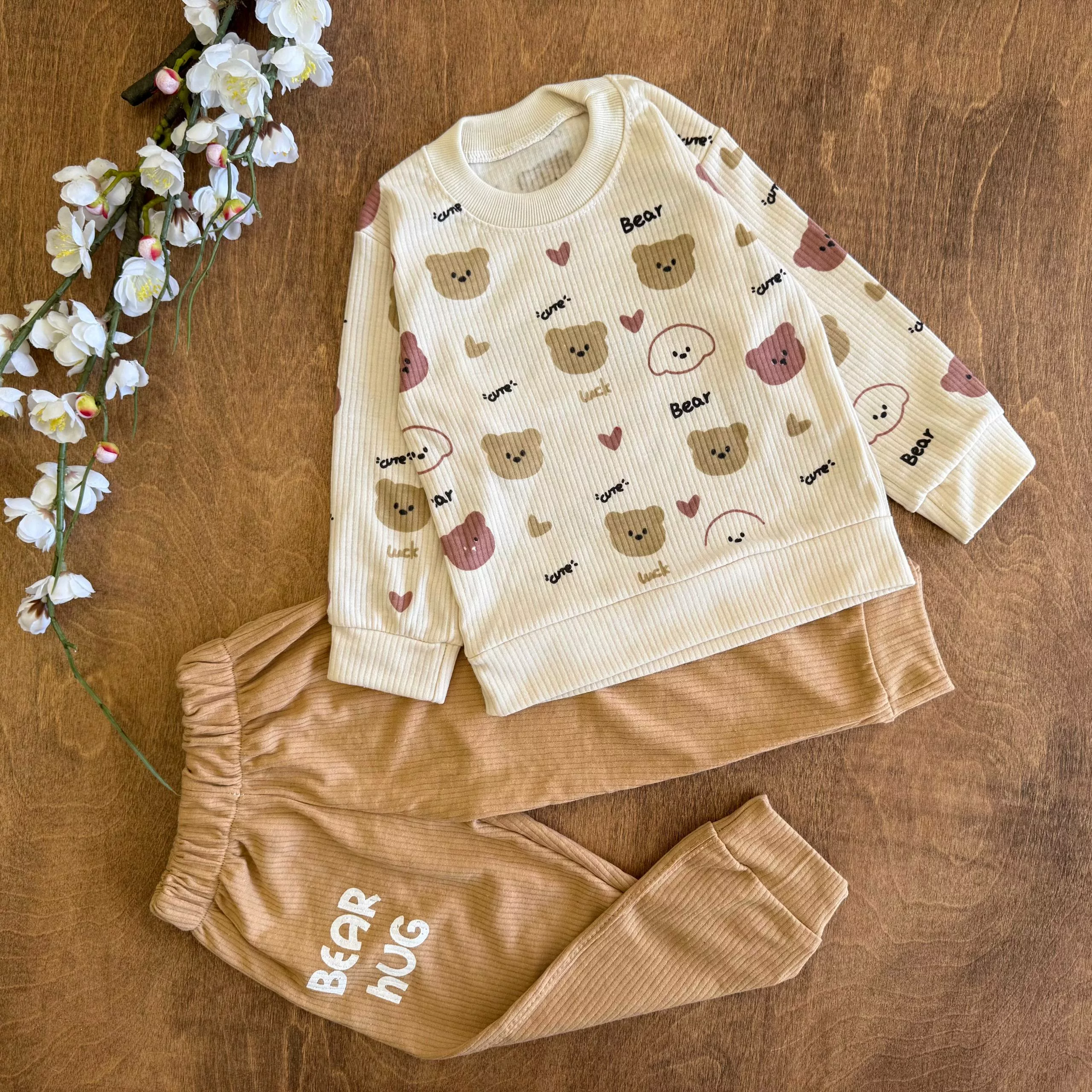 بلوز شلوار کبریتی کله خرسها cute سایز 35،40 کد 6913