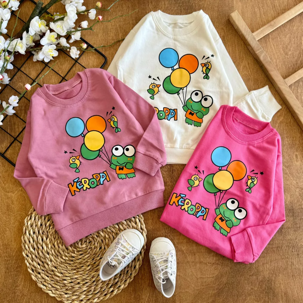 بلوز تک قورباغه بادکنکی سایز 35 تا 45 کد 6890