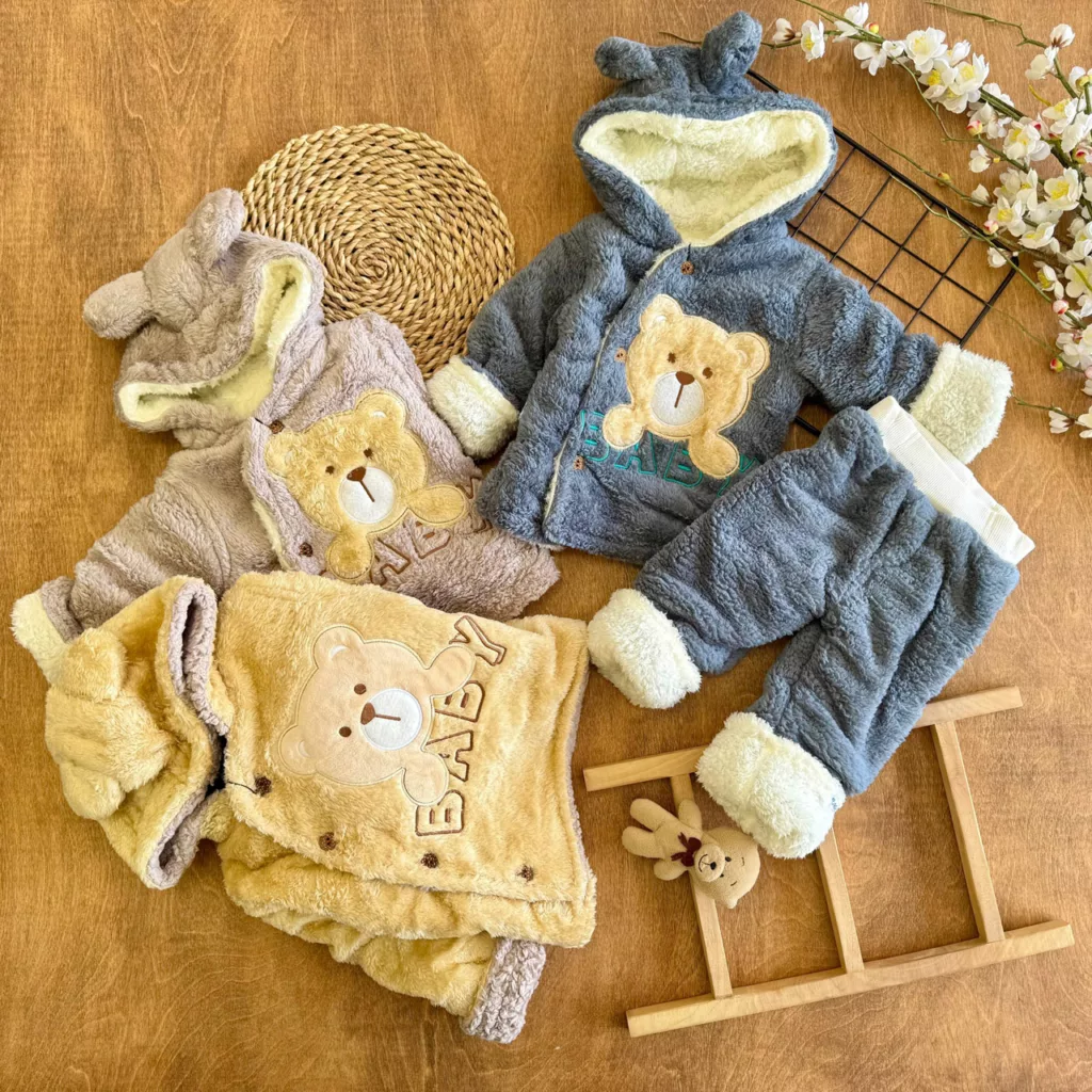 سویشرت شلوار خزدار کله خرس Baby کد 6992