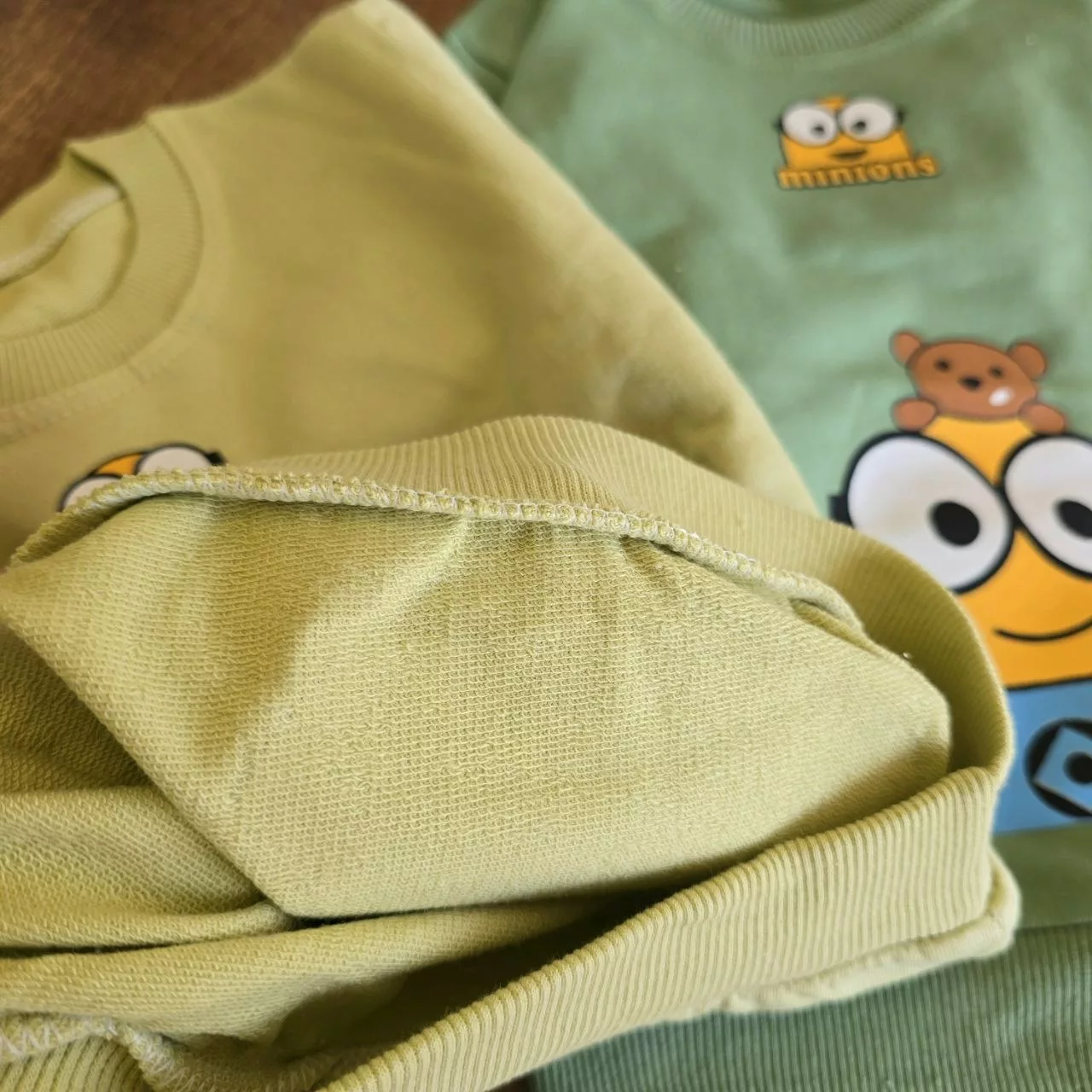 بلوز تک خرس و مینیون Minions سایز35 تا 45 کد 6985