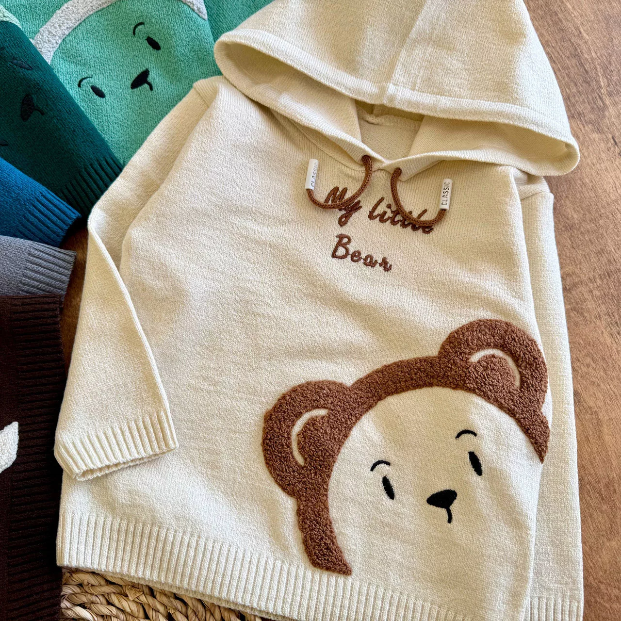هودی تک بافت کله خرس Little Bear کد 7021