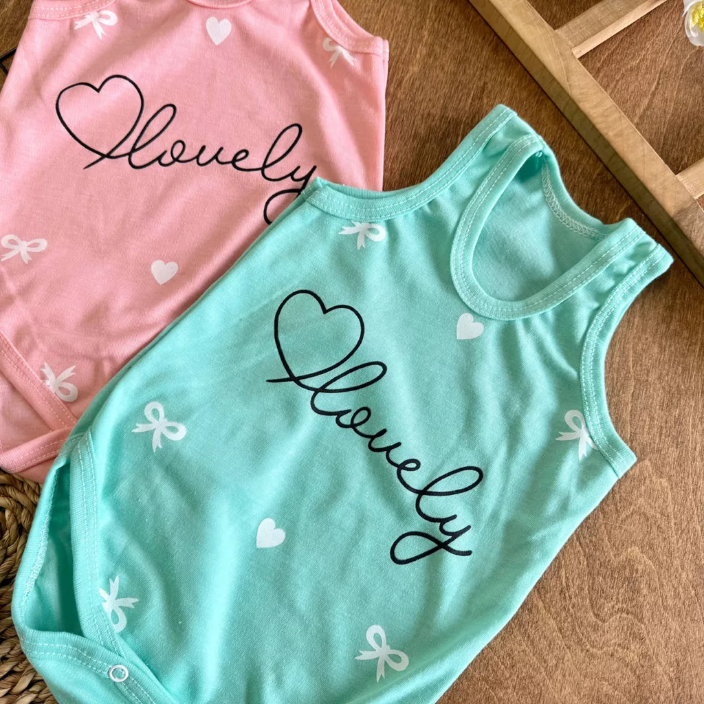 بادی رکابی قلب Lovely سایز 3 تا 6 کد 7144