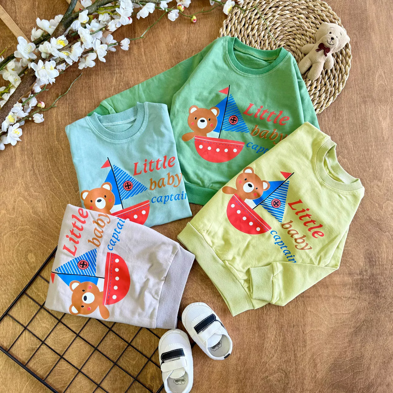 بلوز تک خرس قایق Baby Captain سایز 35 تا 45 کد 7105