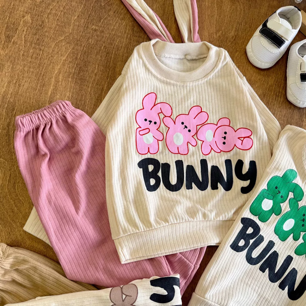بلوز شلوار کبریتی سه خرگوش Bunny کد 7131