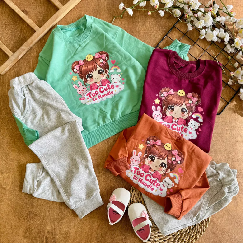 بلوز شلوار دختر و جوجه Too Cute سایز 45،50 کد 7080