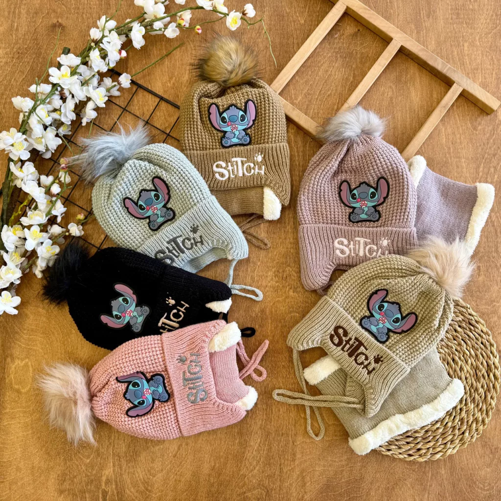 کلاه و شال گردنی استیچ Stich کد 7037