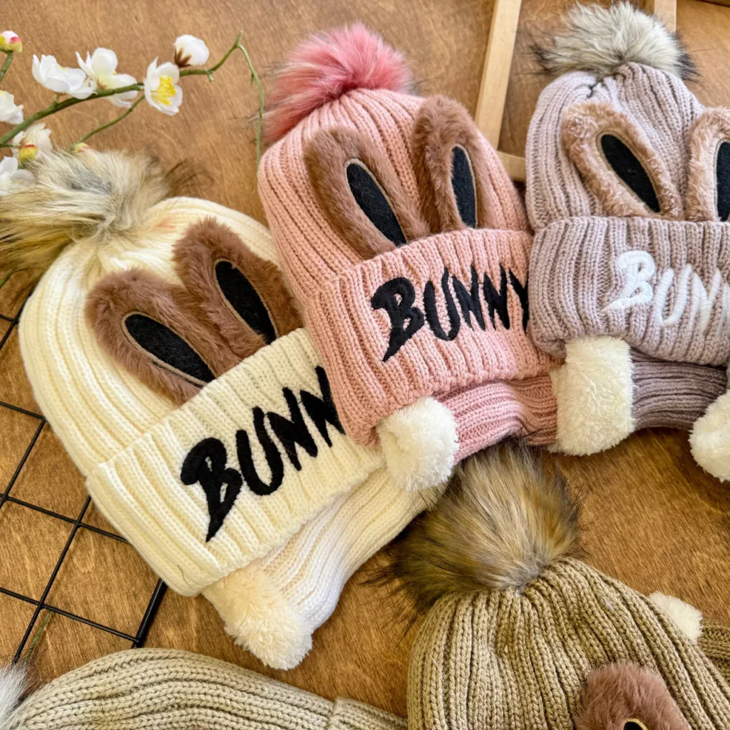 کلاه و شال گردنی گوش دار Bunny کد 7041