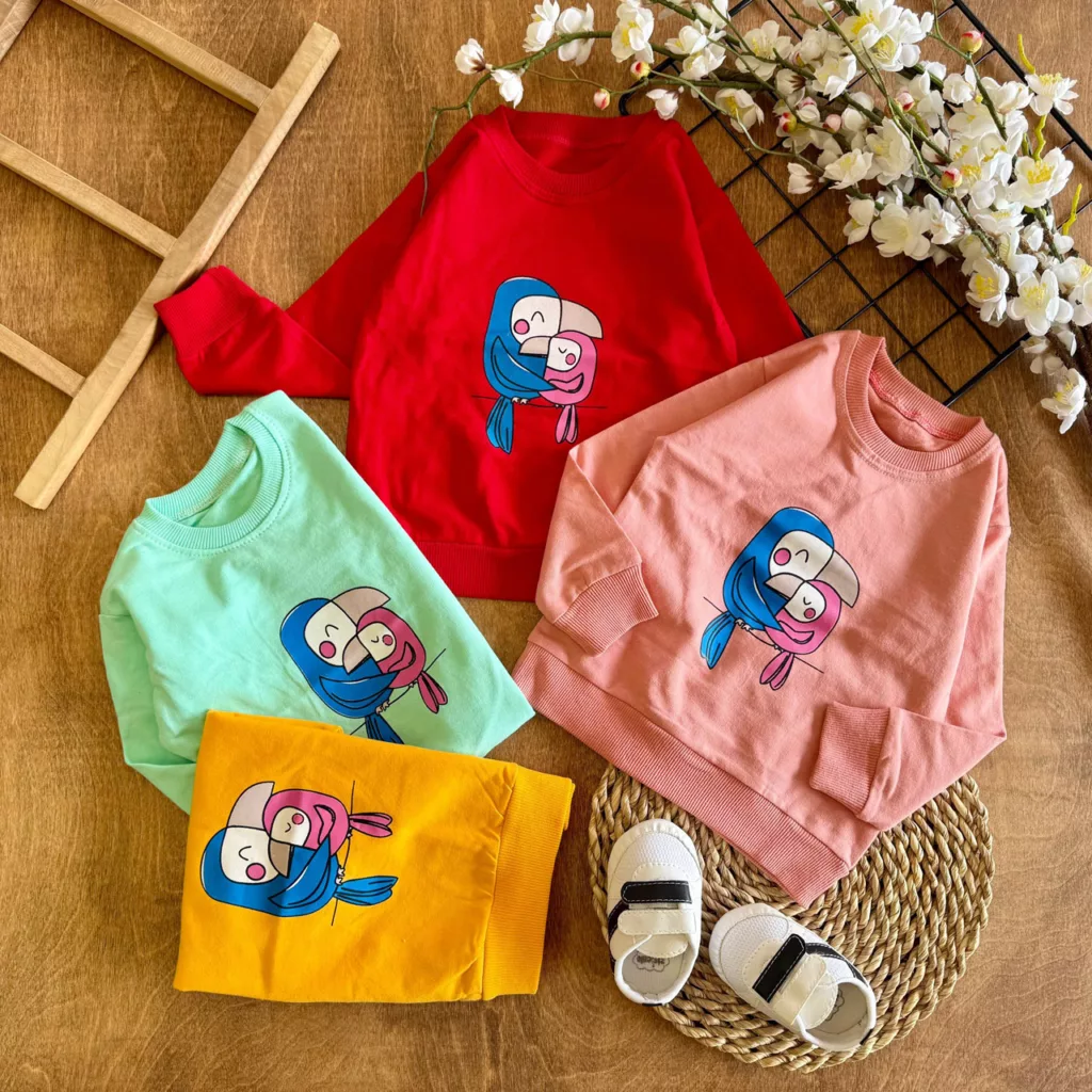 بلوز تک دو طوطی سایز 35 تا 45 کد 7107