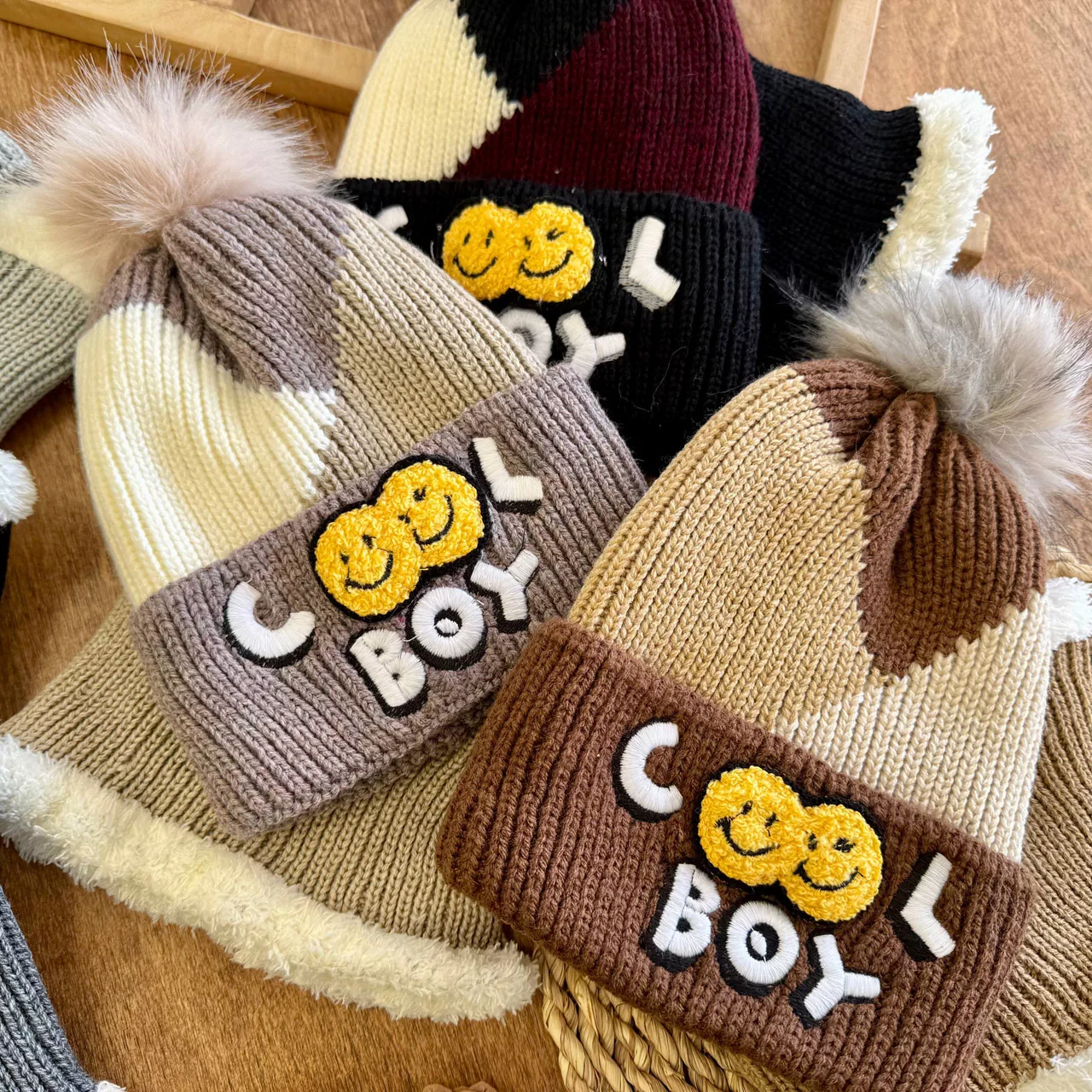 کلاه و شال گردنی دو استیکر Cool Boy کد 7035
