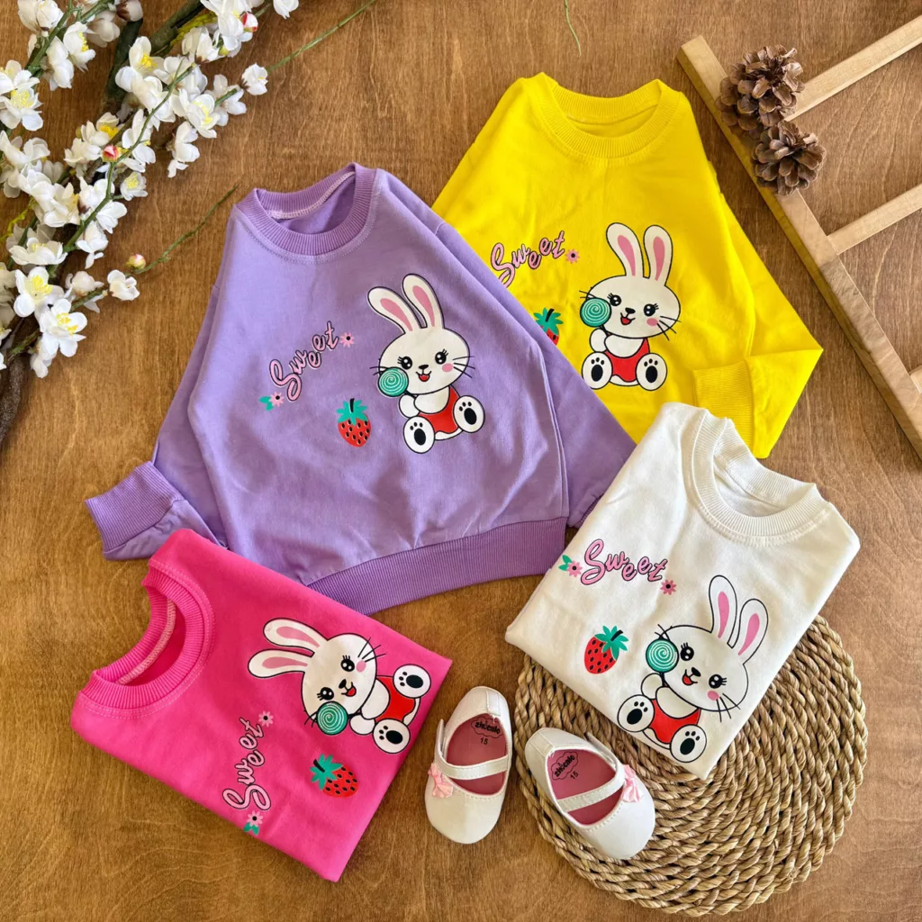 بلوز تک خرگوش آبنبات Sweet سایز 35 تا 45 کد 7022