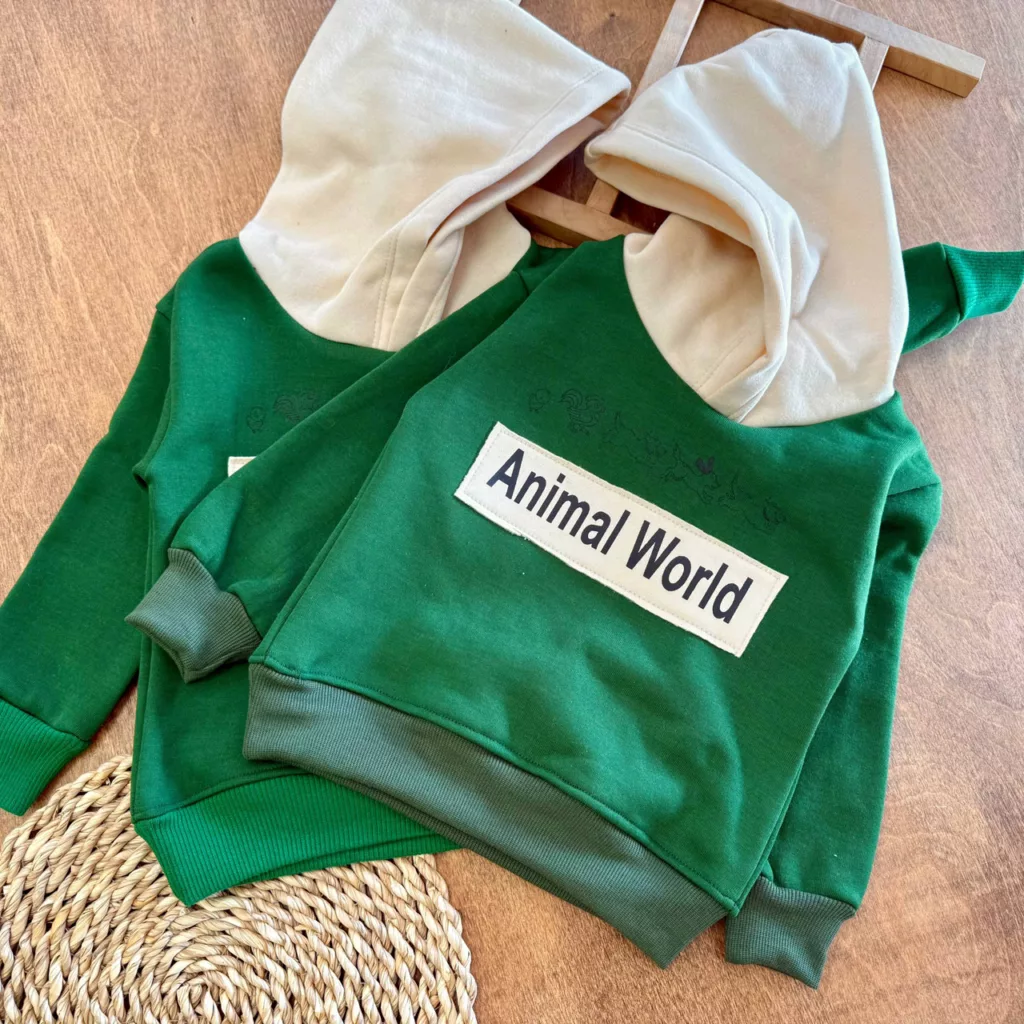 هودی شلوار تو کرکی Animal World (NS) کد 7120