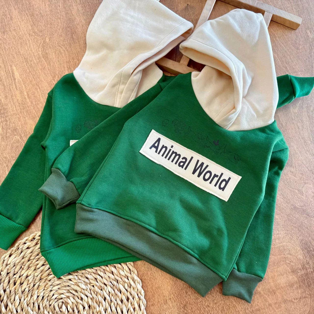 هودی شلوار تو کرکی Animal World (NS) کد 7120