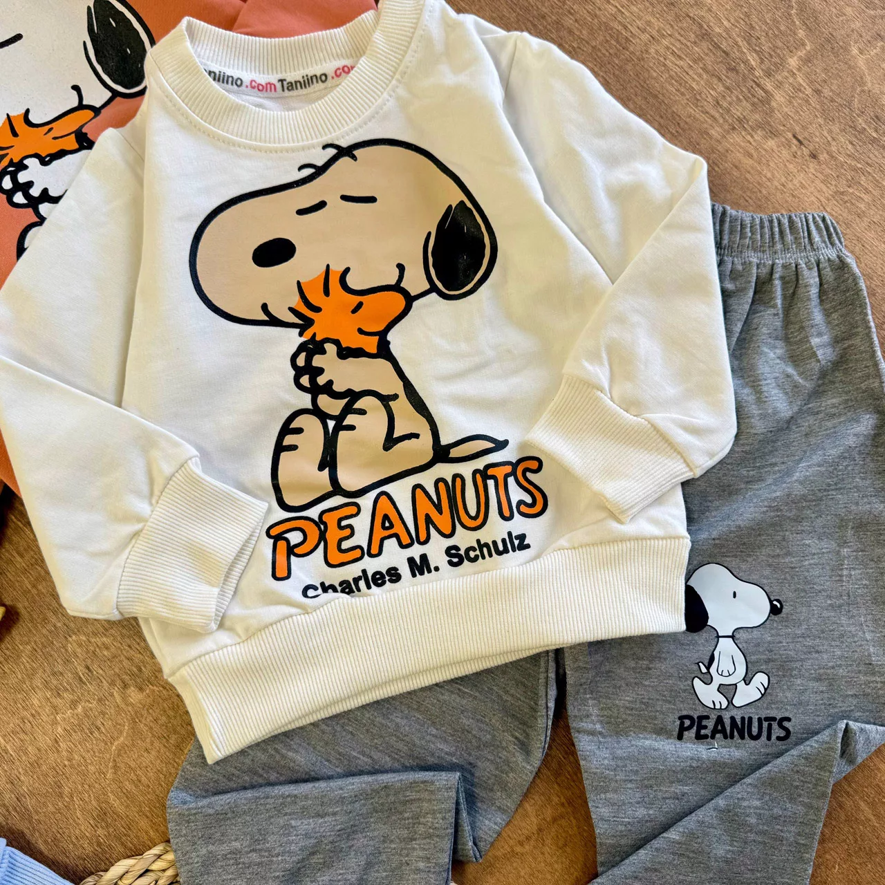 بلوز شلوار اسنوپی PEANUTS سایز 35 تا 45 کد 7067