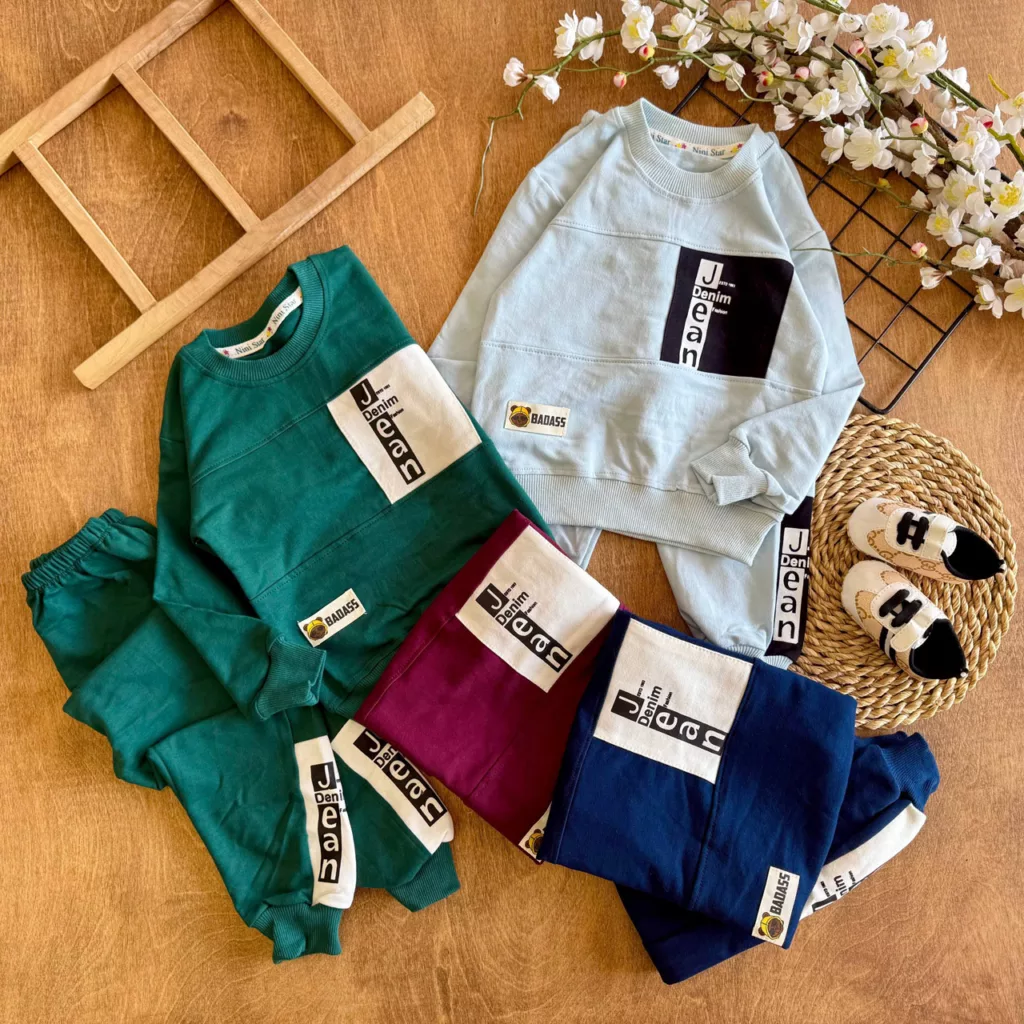 بلوز شلوار دوخط Jean (NS) سایز 35 تا 45 کد 7102